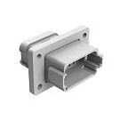 Durable DIP Connector with thermoplastic shell and diverse terminal types providing connections in wide temperature ranges