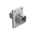 Thermoplastic shell DIP Connector with gray color and multiple terminal options designed to operate between minus 55 and plus 125 degrees Celsius