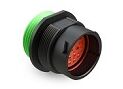 Versatile DIP Connector with black thermoplastic housing and multiple terminal types tested for and temperature endurance
