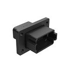 Thermoplastic shell DIP Connector with black color various terminal types and operating temperature range minus 55 to plus 125 degrees Celsius