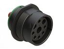 DIP Connector Featuring Black Thermoplastic Housing and Multiple Terminal Options for Wide Temperature Range Applications