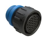 Thermoplastic DIP Connector with black housing and multiple terminal types providing connection solutions for electronic devices